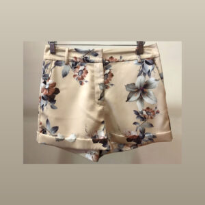 Camelia Print Shorts